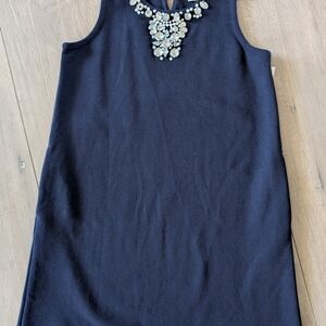 Crewcuts Navy Blue Girls Dress with Crystal Accents Size 8